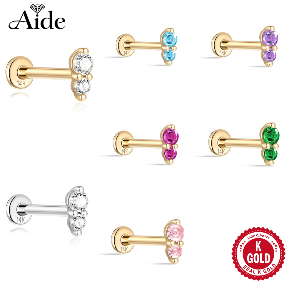 Body Jewelry Real Gold - AIDE Real 14K Solid Gold Colors