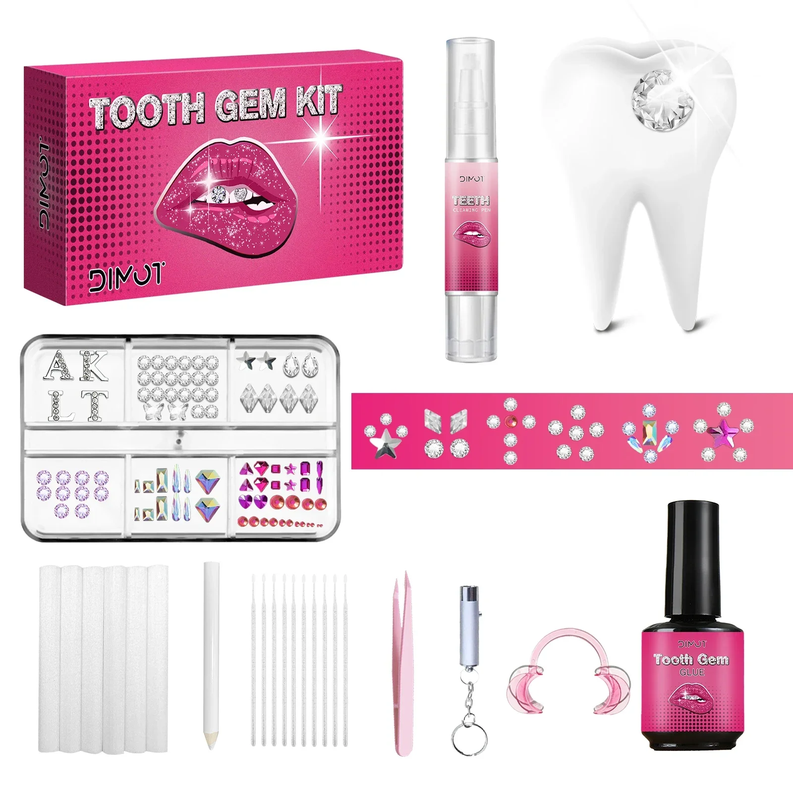 Body Jewellery - DIY Tooth Gem Kit with Crystal