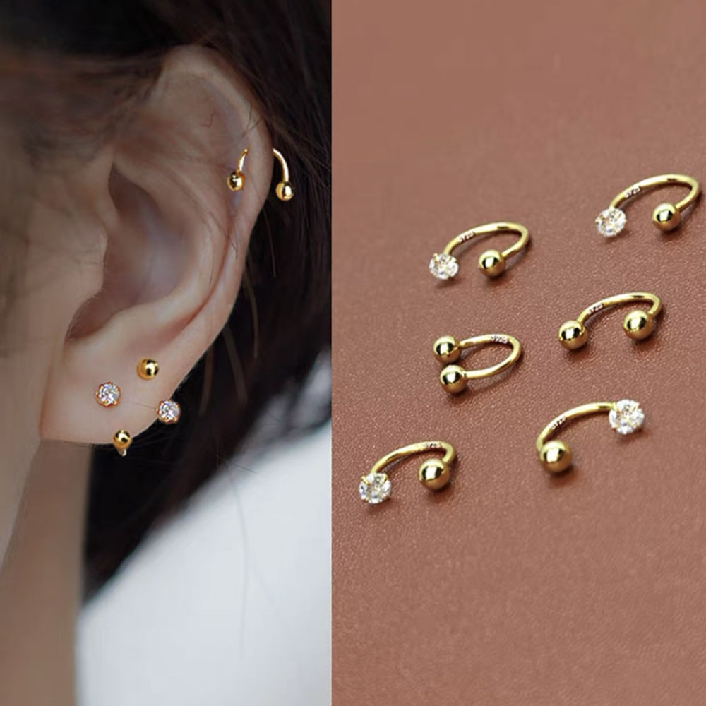 1PC Stainless Steel Tragus Pie - Conch Earring Hoop recension och pris