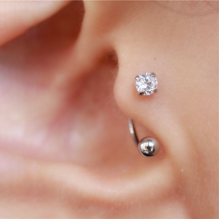 1PC Stainless Steel Tragus Pie - Conch Earring Hoop recension och pris