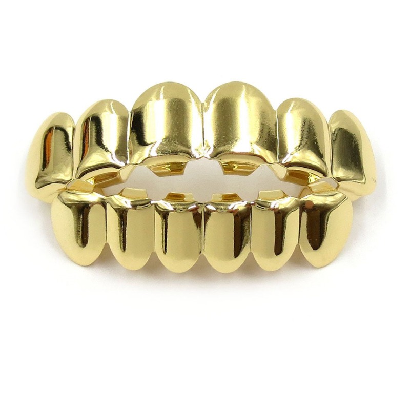 Gold Silver Plated HIP HOP Tee - Body Jewelry Real Gold recension och pris