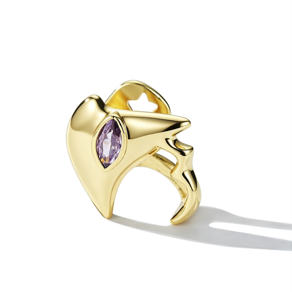 Marquise Zircon Teeth Grillz C - Body Jewelry Real Gold recension och pris