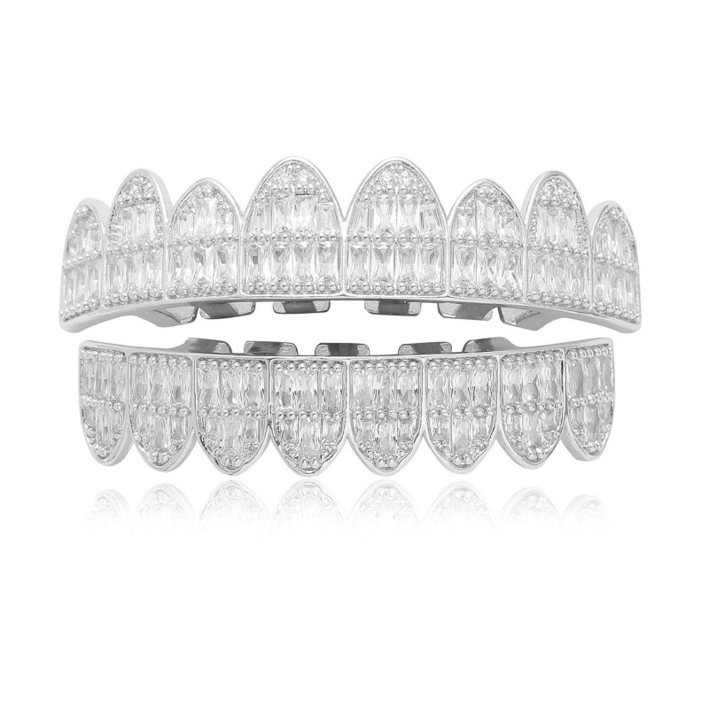 Hiphop Iced Out T Square Zirco - Body Jewelry Real Gold recension och pris