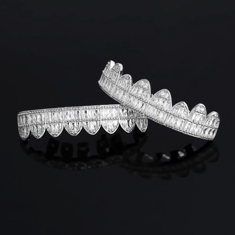Hiphop Iced Out T Square Zirco - Body Jewelry Real Gold recension och pris