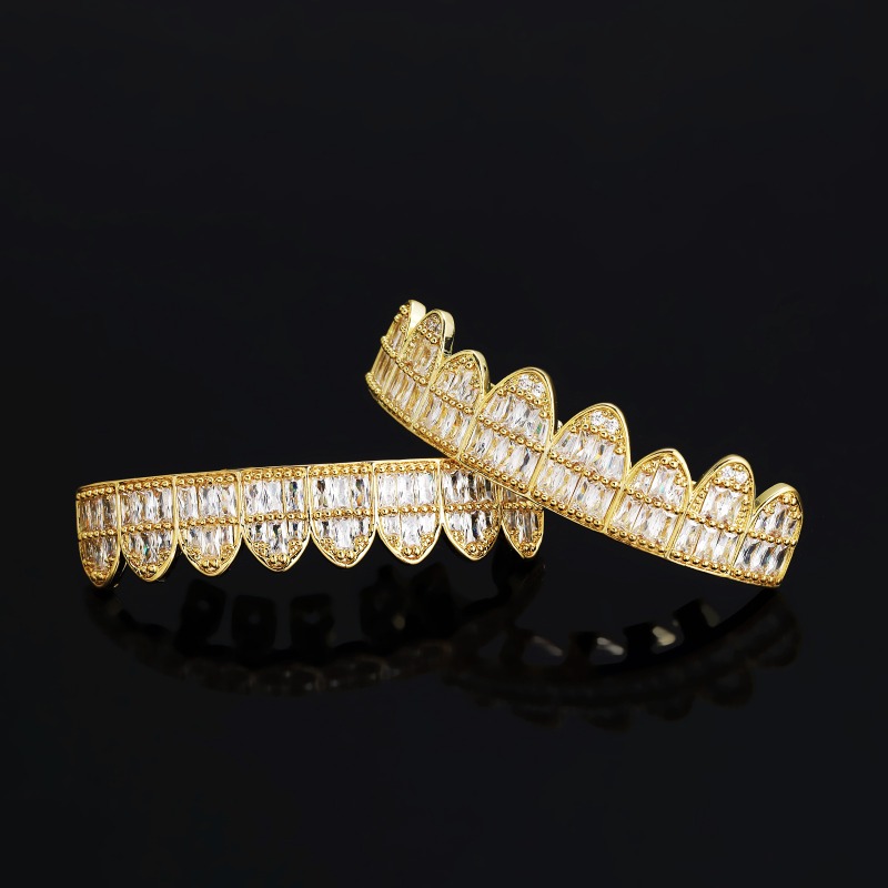 Hiphop Iced Out T Square Zirco - Body Jewelry Real Gold recension och pris