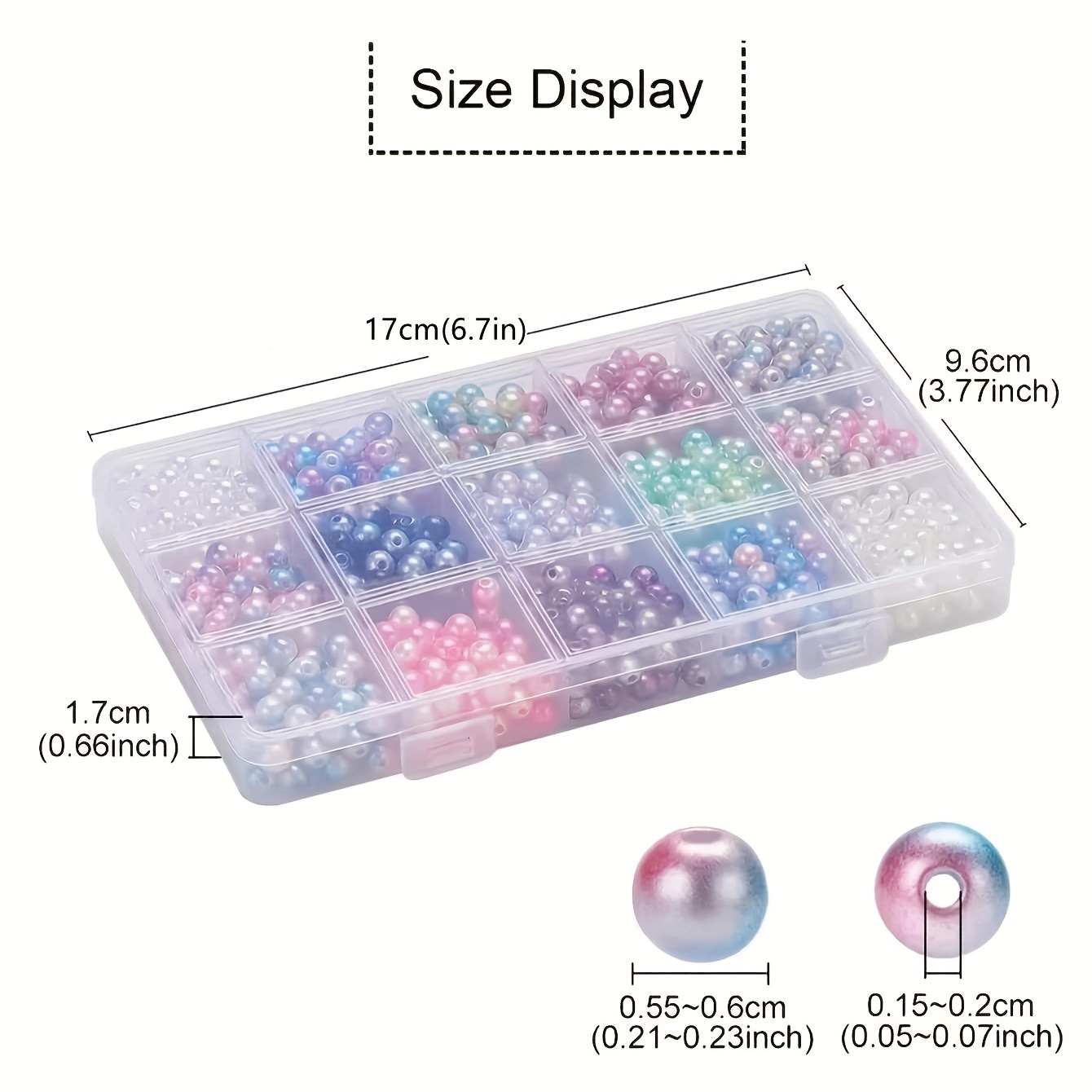 6mm dual color spray painted a - Body Jewelry Organizer recension och pris