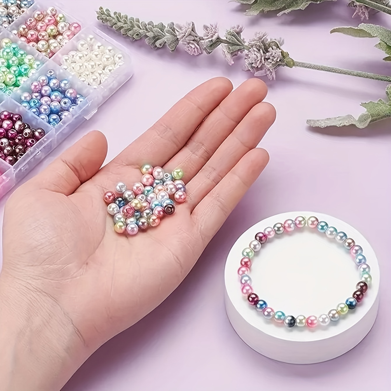 6mm dual color spray painted a - Body Jewelry Organizer recension och pris