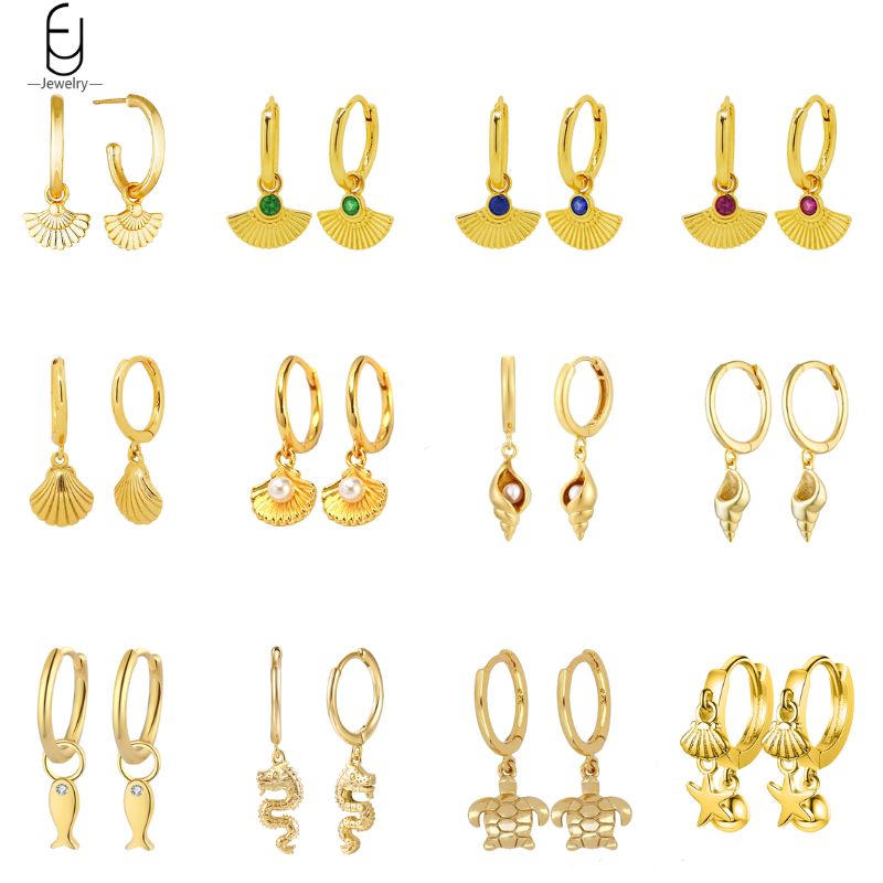 925 Sterling Silver Needle She - Conch Earring Hoop recension och pris