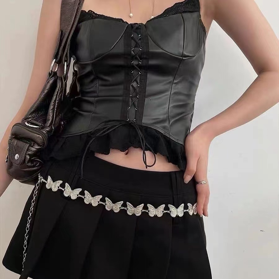 Fashion Butterfly Belt Waist C - Body Jewelry Waist Chains recension och pris