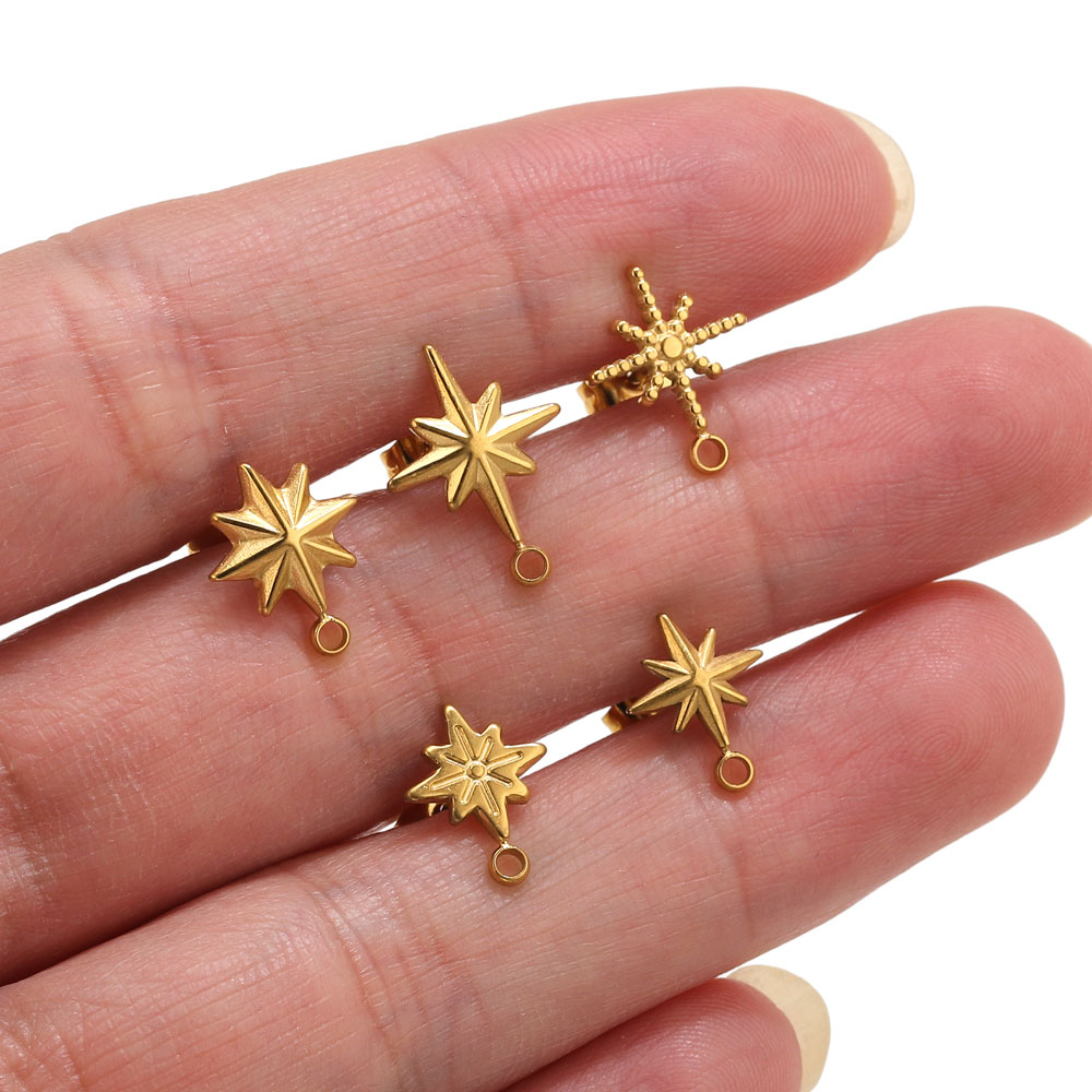6pcs Stainless Steel Star Earr - Body Jewellery recension och pris