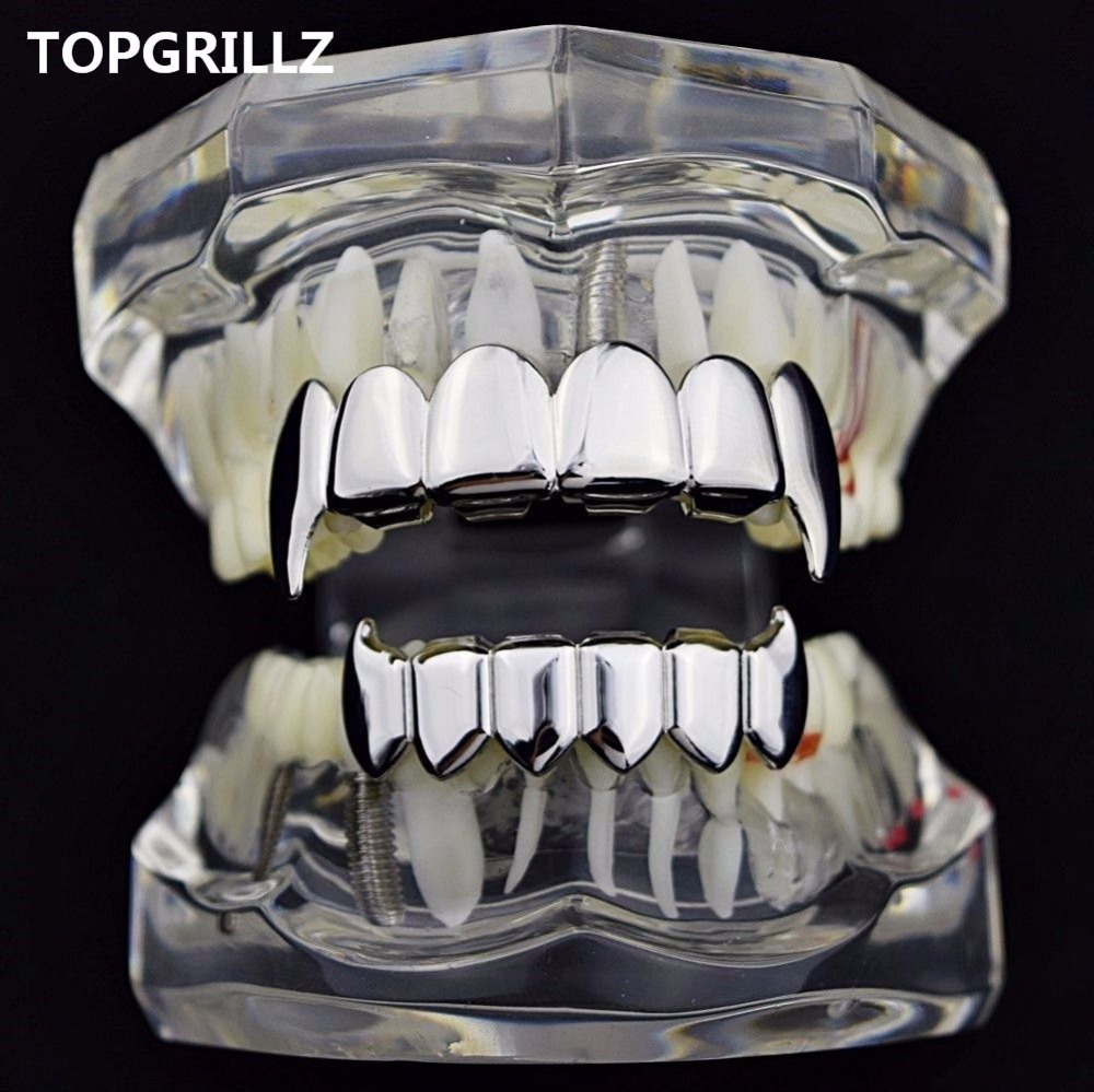 TOPGRILLZ Gold Silver Plated H - Body Jewelry Real Gold recension och pris