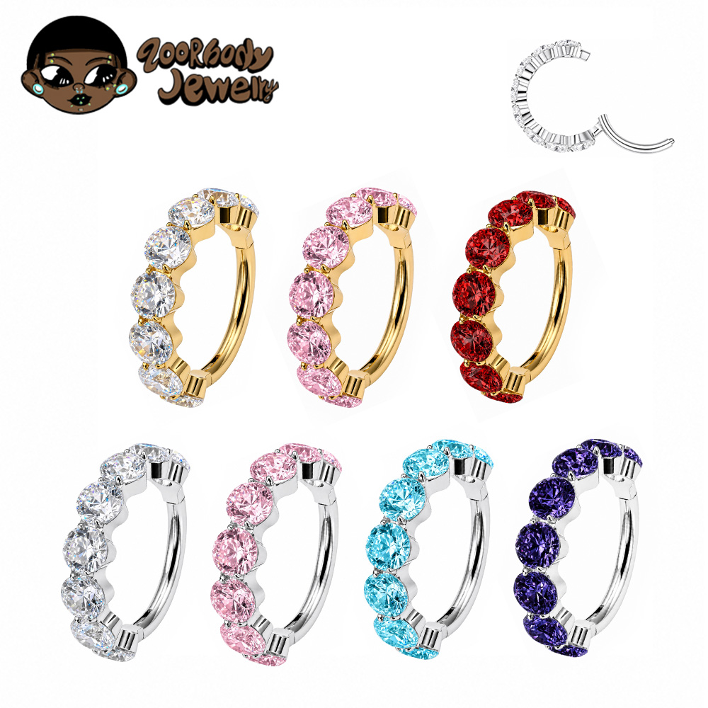 ZOOR F136 Titanium Luxury Zirc - Conch Earring Hoop recension och pris