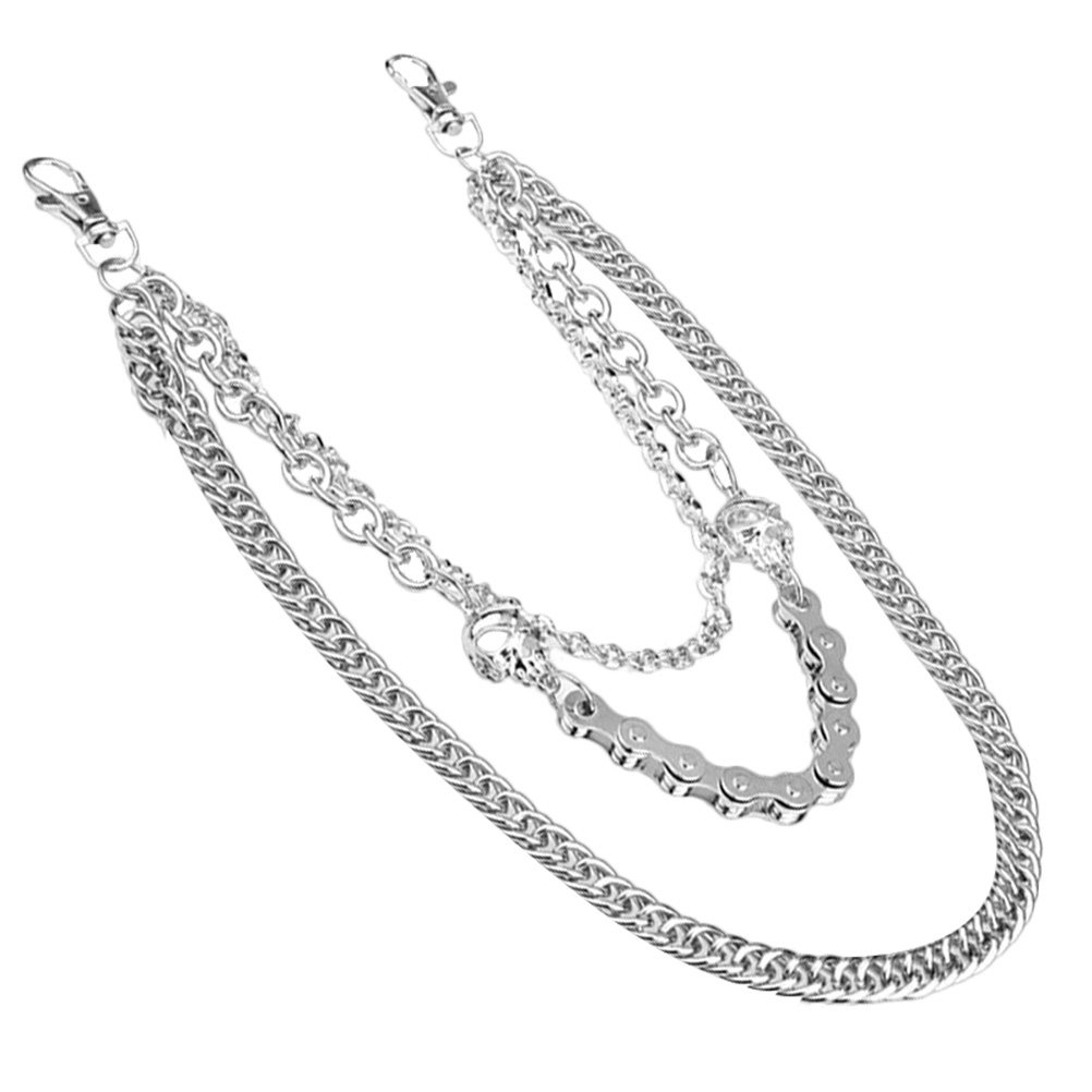 1Pcs Men's Silver Skull Trouse - Body Jewelry Ideas recension och pris