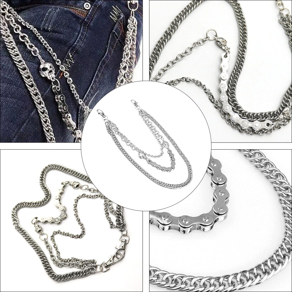 1Pcs Men's Silver Skull Trouse - Body Jewelry Ideas recension och pris