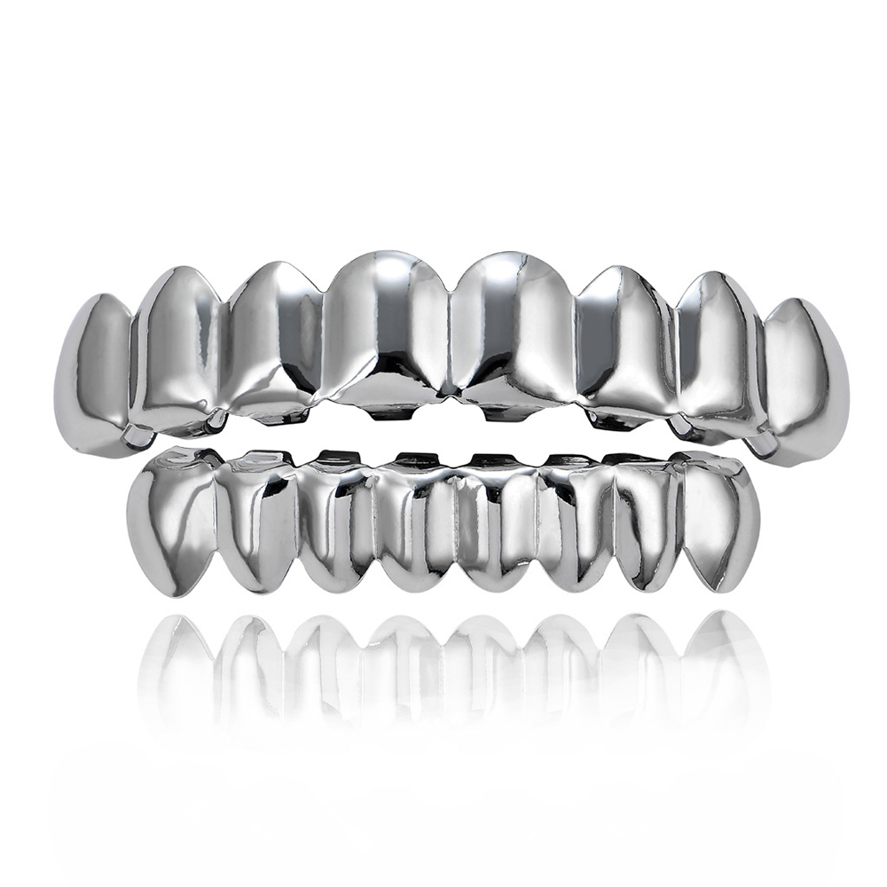 Hip Hop Gold Braces Upper Teet - Body Jewelry Real Gold recension och pris