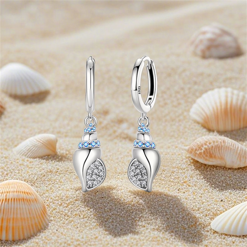 Women Earrings 925 Sterling Si - Conch Earring Hoop recension och pris