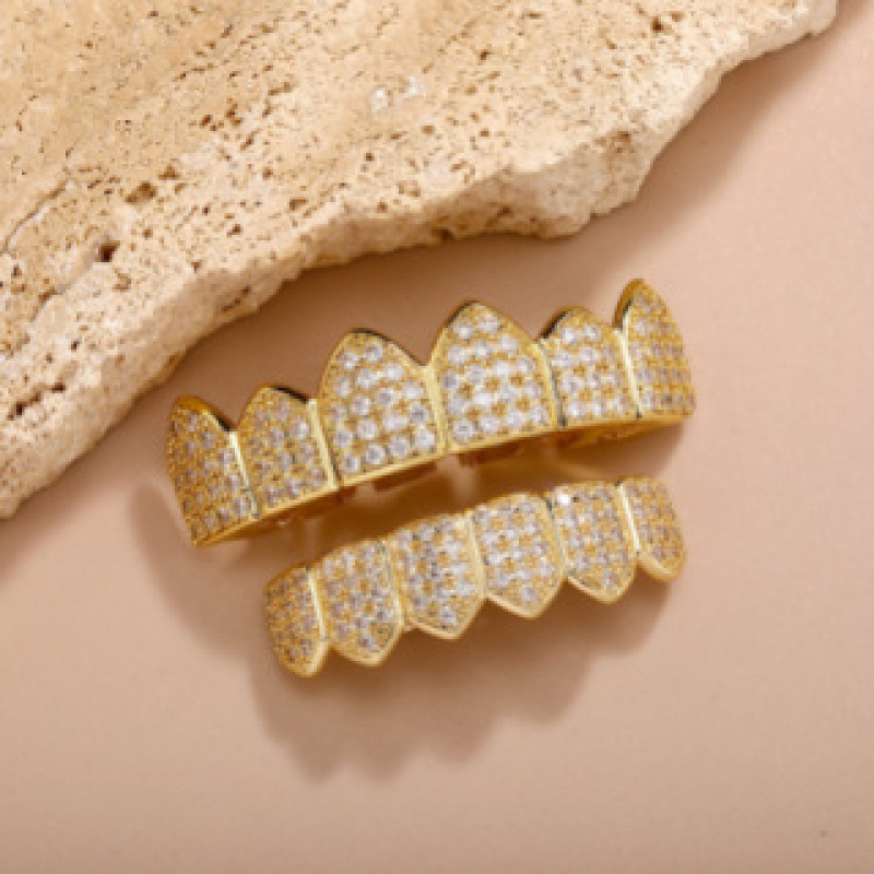 New High-End Luxury Full Diamo - Body Jewelry Real Gold recension och pris