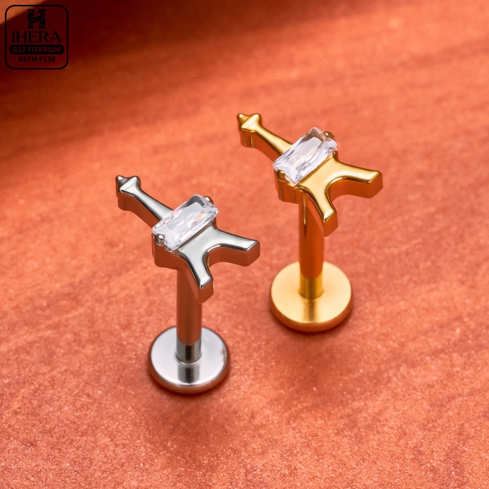 G23 Titanium Labret Segment He - Conch Earring Hoop recension och pris