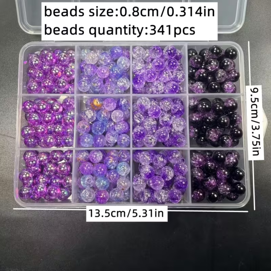 8mm Black Purple Series, Dark  - Body Jewelry Organizer recension och pris