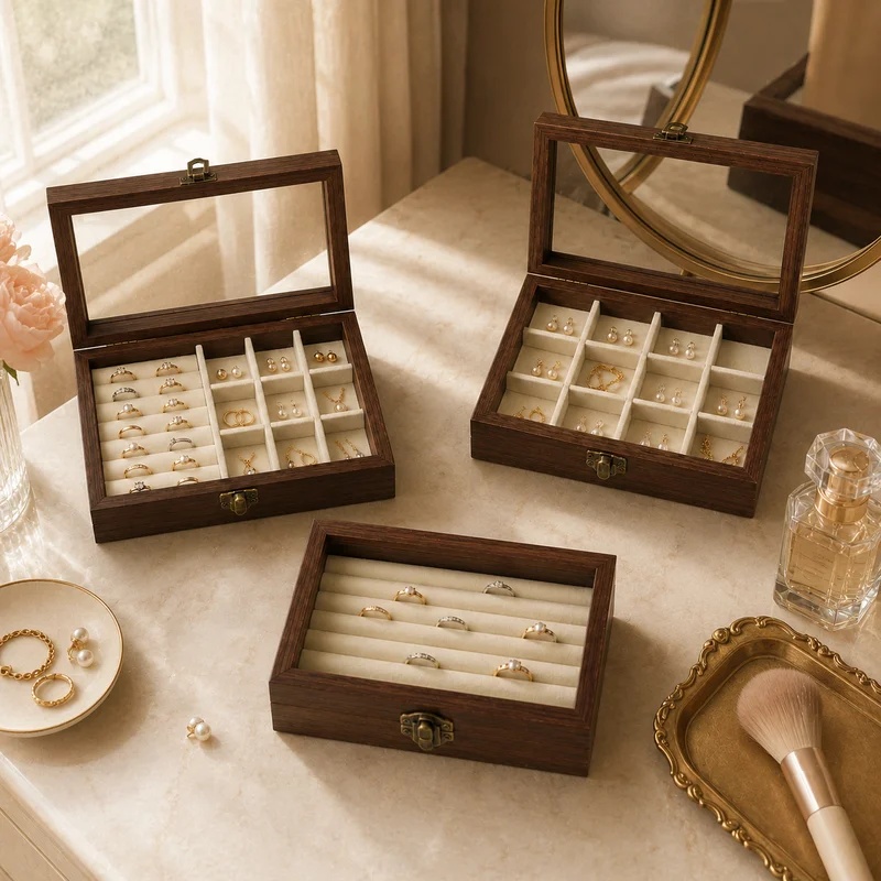 Bedroom Desktop Walnut Pattern - Body Jewelry Organizer recension och pris