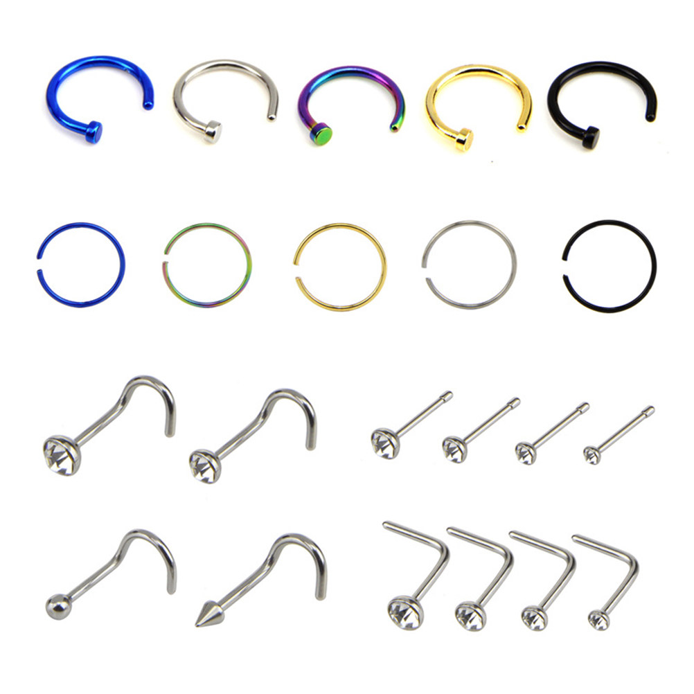 22Pcs High Polish Stainless St - Body Jewelry Ideas recension och pris
