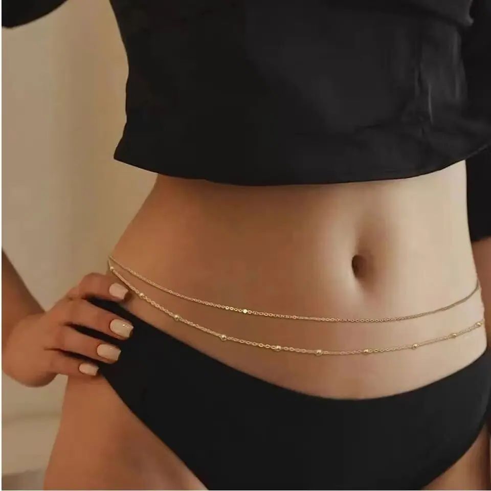 HipHop Double Layers Belly Cha - Body Jewellery recension och pris