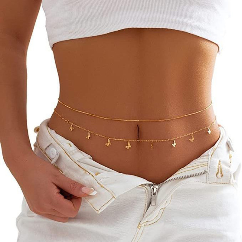 Fashion Simple Double Layer Be - Body Jewellery recension och pris