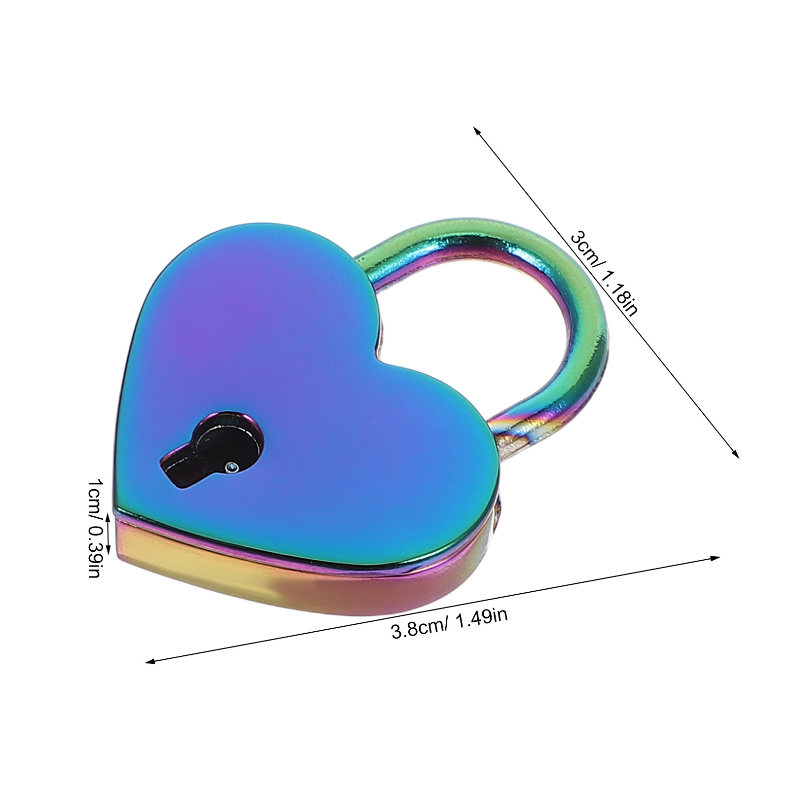 2Set Mini Heart Shaped Padlock - Body Jewelry Organizer recension och pris