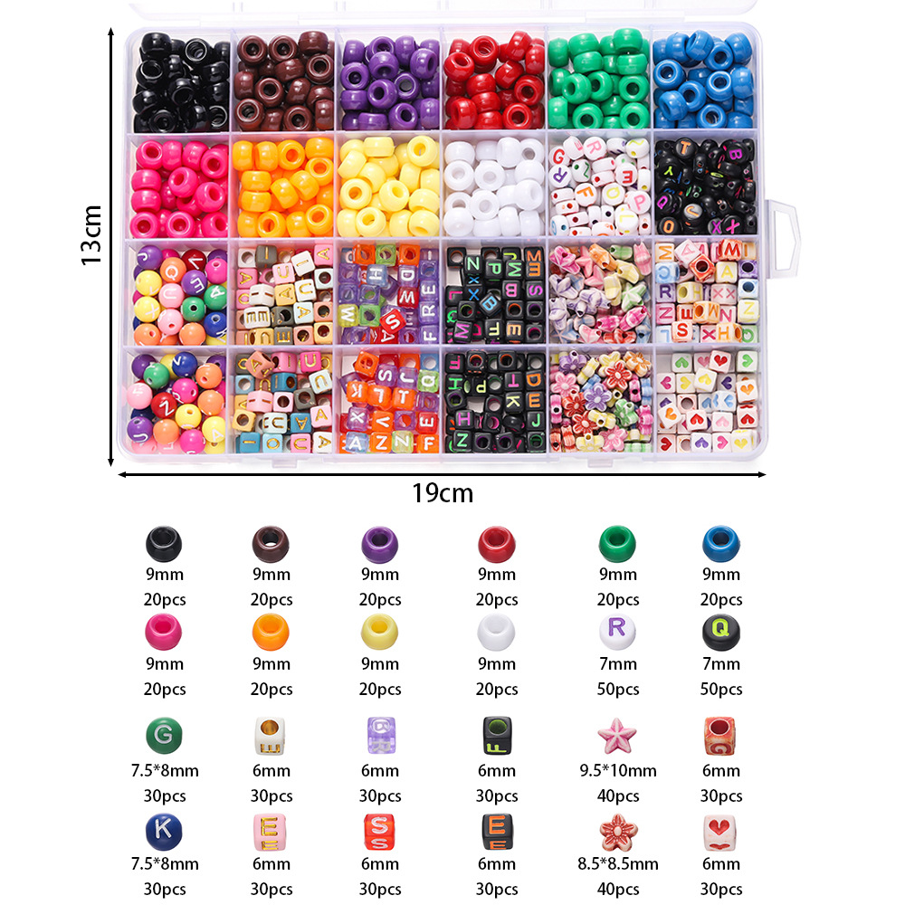 1 Box Colorful Acrylic Pony Be - Body Jewelry Organizer recension och pris